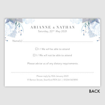 Pastel Floral Personalised Reply Cards, 3 of 4