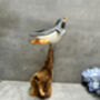 Handmade Wooden Cliff Diving Penguin Sculpture Ornament, thumbnail 9 of 11