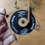 Mini Record Player Keyring With Spinning Disc, thumbnail 1 of 6