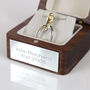 Personalised Sterling Silver And Gold Stirrup Necklace, thumbnail 4 of 9
