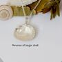 Sterling Silver Clam Shell Necklace, thumbnail 4 of 10
