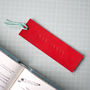 Personalised Leather Bookmark For Teachers, thumbnail 7 of 11
