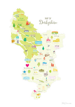 Personalised Derbyshire Map: Add Favourite Places, 3 of 4