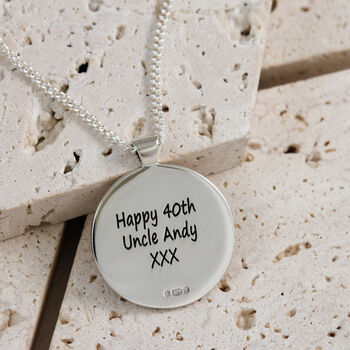 Travel Rune Personalised Solid Silver Necklace, 6 of 11