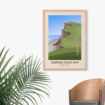 Norfolk Coast Path National Trail Travel Poster Print, 4 of 8