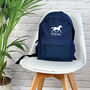 Kids Personalised Horse School Rucksack, thumbnail 4 of 6