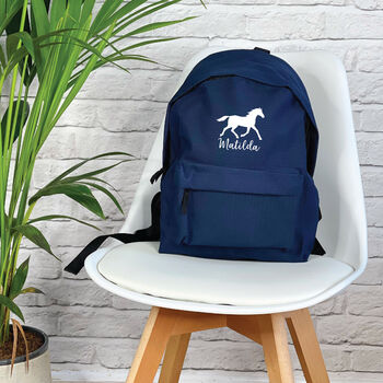 Kids Personalised Horse School Rucksack, 4 of 6