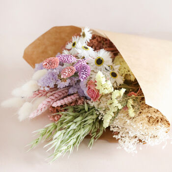 Pastel Market Style Dried Flower Bouquet, 3 of 4