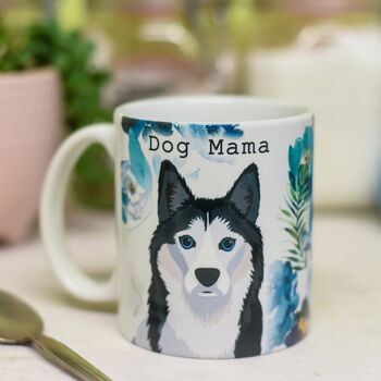 Personalised Dog Floral Mug Dog Mum Gift, 2 of 12