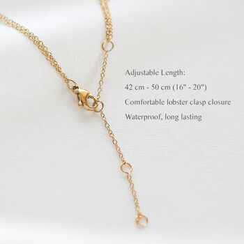 Little Sister Gift. 18k Gold Interlocking Circle Necklace For Younger Sister, 8 of 10