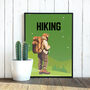 Hiking Art Print, thumbnail 2 of 4