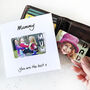 Personalised Card With Removable Metal Photo Keepsake For Mum, thumbnail 1 of 7