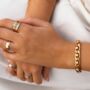 Waterproof Sparkling Cubic Zirconia Chain Bracelet, thumbnail 1 of 3