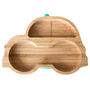 Bamboo Car Plate With Suction Base Green, thumbnail 3 of 4