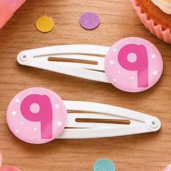 9th Birthday Hair Clips, 2 of 2