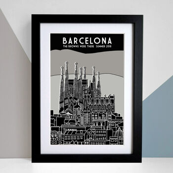Barcelona Personalised Location Print, 5 of 5