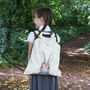 Personalised Floral Bunny Organic Cotton Backpack, thumbnail 1 of 6