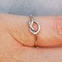 Silver Infinity Knot Ring, thumbnail 3 of 9