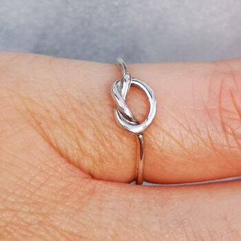 Silver Infinity Knot Ring, 3 of 9