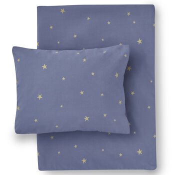 Indigo Starry Sky Duvet Set In Cot Bed And Single, 3 of 3