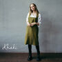 Linen Crossback Pinafore | Artist Apron, thumbnail 2 of 12