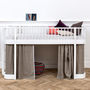 Children's Luxury Low Loft Bed In White, thumbnail 1 of 3