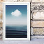Relaxing Calm Ocean And Cloud Photography Print, thumbnail 2 of 3