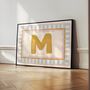 Custom Initial And Name | Wall Print, thumbnail 3 of 3
