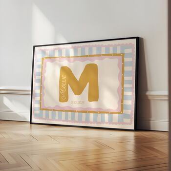 Custom Initial And Name | Wall Print, 3 of 3