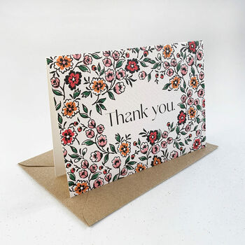 Set Of Four Thank You Cards, 3 of 6