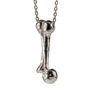 Sterling Silver Bone Charm Necklace, thumbnail 4 of 5