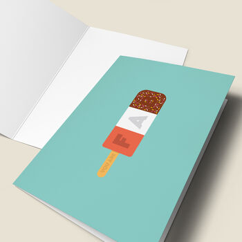 'You Are Fab' Ice Lolly Greeting Card, 4 of 4
