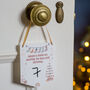 Personalised Christmas Countdown Advent Hanging Sign, thumbnail 1 of 2