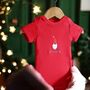 Personalised First Christmas Baby Vest, thumbnail 5 of 12