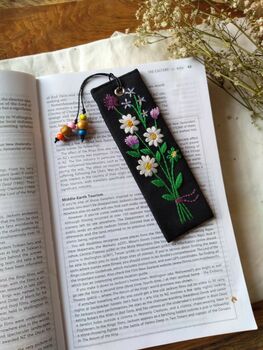 Bookmark With Hand Embroidery Daisy, 9 of 11