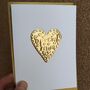 Personalised Gold Foil Heart Mum Birthday Card, thumbnail 4 of 12