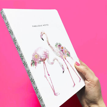 A5 Lined Notebook Flamingo, 2 of 5