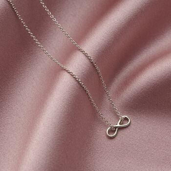 9ct Gold Infinity Necklace, 4 of 10