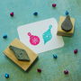 Christmas Baubles Set Of Two Rubber Stamps, thumbnail 1 of 3