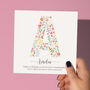 Personalised 1st Birthday Girl Card, thumbnail 1 of 6