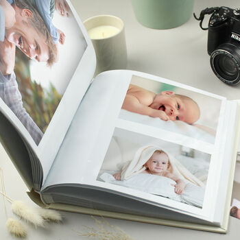 Personalised New Baby Girl Photo Album Book, 3 of 4