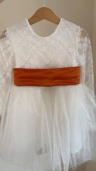 Long Sleeve Lace Sparkly Tutu Dress, 7 of 12