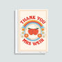 Retro Personalised 'Thank You Teacher' Card, thumbnail 3 of 3