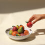 Christmas Spun Cotton Peach Fruit Decoration, 8cm, thumbnail 1 of 2
