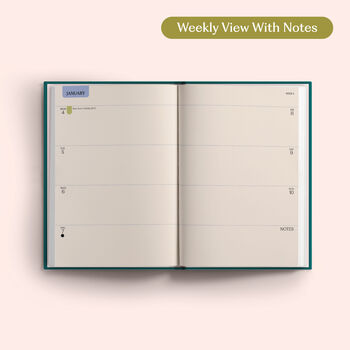 2027 Diary | A5 Hardcover Week To View | Teal, 6 of 8
