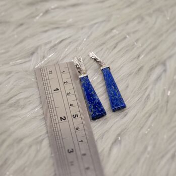 Lapis Lazuli 925 Silver Earrings, 7 of 9