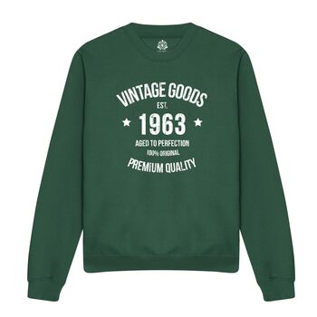 Vintage 21st/30th/40th/50th/60th Birthday Sweatshirt, 3 of 5