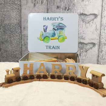 Personalised Wooden Letter Name Train, 6 of 11