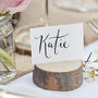 Wooden Tree Stump Place Card Holders, thumbnail 2 of 2