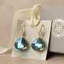 Cobalt Blue Vintage Glass Earrings, thumbnail 8 of 8
